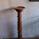 Vintage turned wooden column selette pedestal
