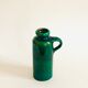 Soliflore vase in iridescent green ceramic West Germany