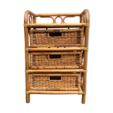 Rattan chest of drawers