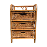 Rattan chest of drawers