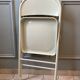 Duo de chaises pliantes en acier années 1980