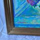 Oil painting on cardboard signed, dimensions: height - 88 cm, width - 75 cm.