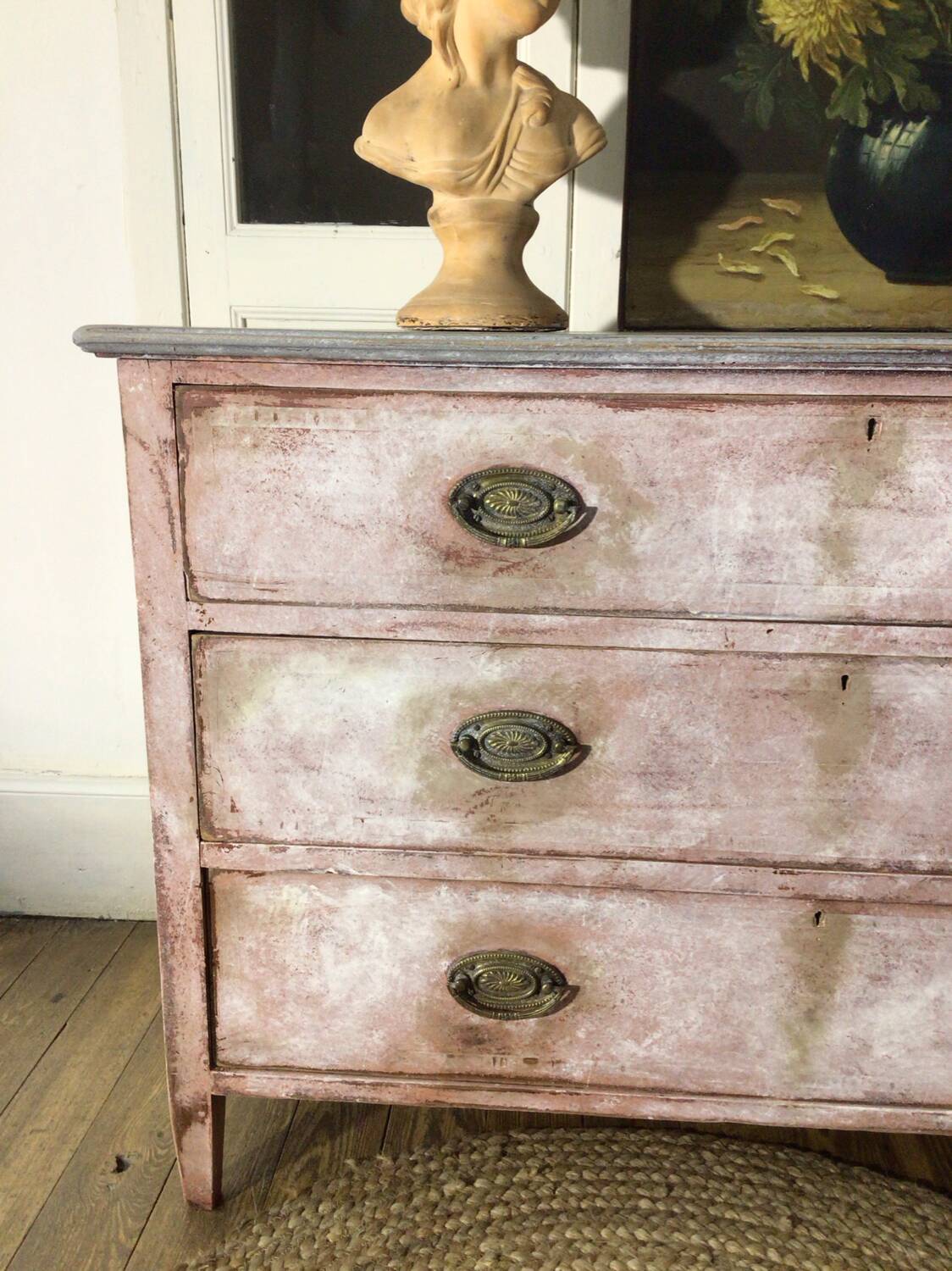Early 20th century chest of drawers with old-fashioned patina
