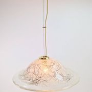 Vintage Murano Glass Pendant Lights from Kaiser-Leuchten, 1960s, Set of 2
