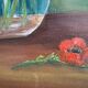 Bouquet de coquelicots huile sur toile