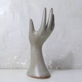 Vintage stoneware hand ring holder soliflore jewelry holder