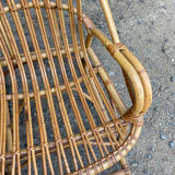Rocking chair in adult rattan