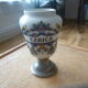 Old apothecary jar in pewter and porcelain