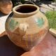Ancient terracotta pottery jar from the 1920s.
