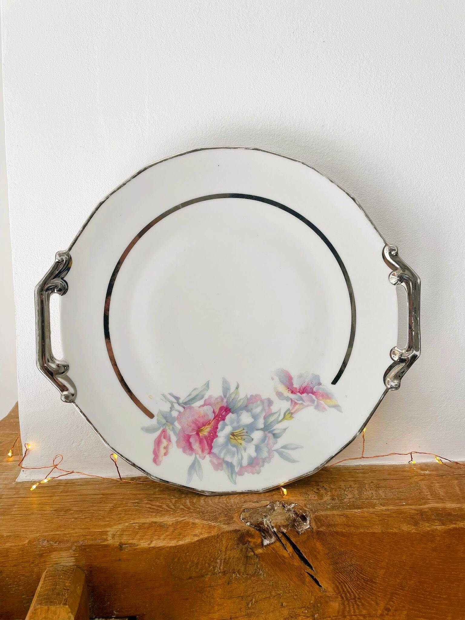 Peony porcelain dish