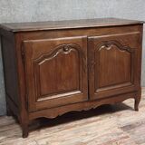 Rustic Louis XV period buffet in solid oak, circa 1750