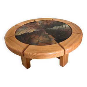 Table basse en orme massif François