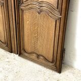 Pair of solid oak cabinet doors