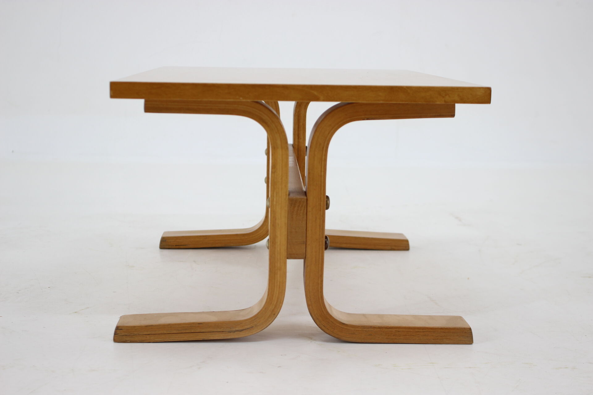 1970s Beech Bench/Planter Stand Czechoslovakia