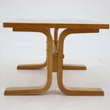 1970s Beech Bench/Planter Stand Czechoslovakia