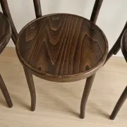Set of 4 TON wooden dining chairs, 20th century, Czechoslovak, 90 × 46 cm