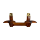 Patère en plastique transparent orange