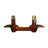 Patère en plastique transparent orange