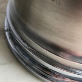 Matte metal and chrome lamp from the 1970s