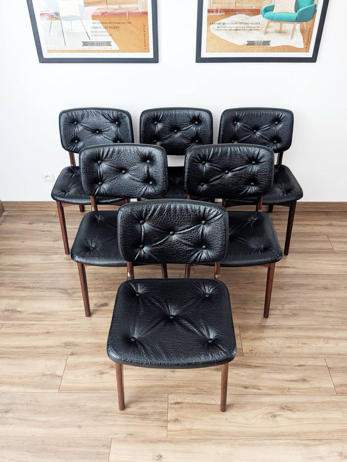 Set of 6 chairs from the 70s