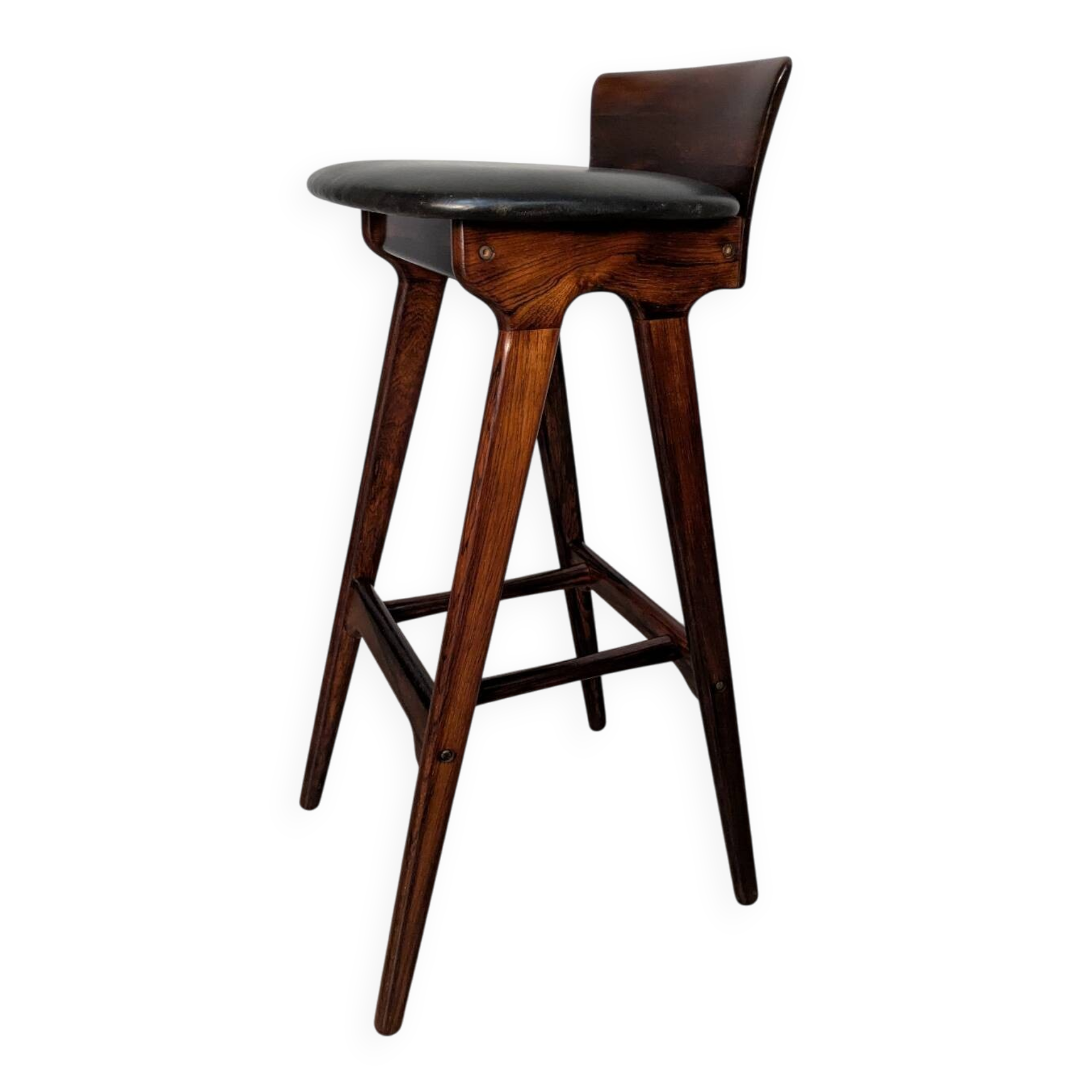 Rosewood stool Éric Buck 1960