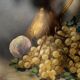 Tableau fin 19eme signe leroy . nature morte a l'aiguiere