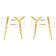 Pair of Contemporary Solid Wood and Glass Italian Bedside Tables by L.a. Studio
