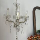 Bronze and glass tassel chandelier