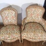 Louis XV-style shepherdess chair - matching chair