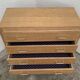 Commode  pieds compas bois brut 1950