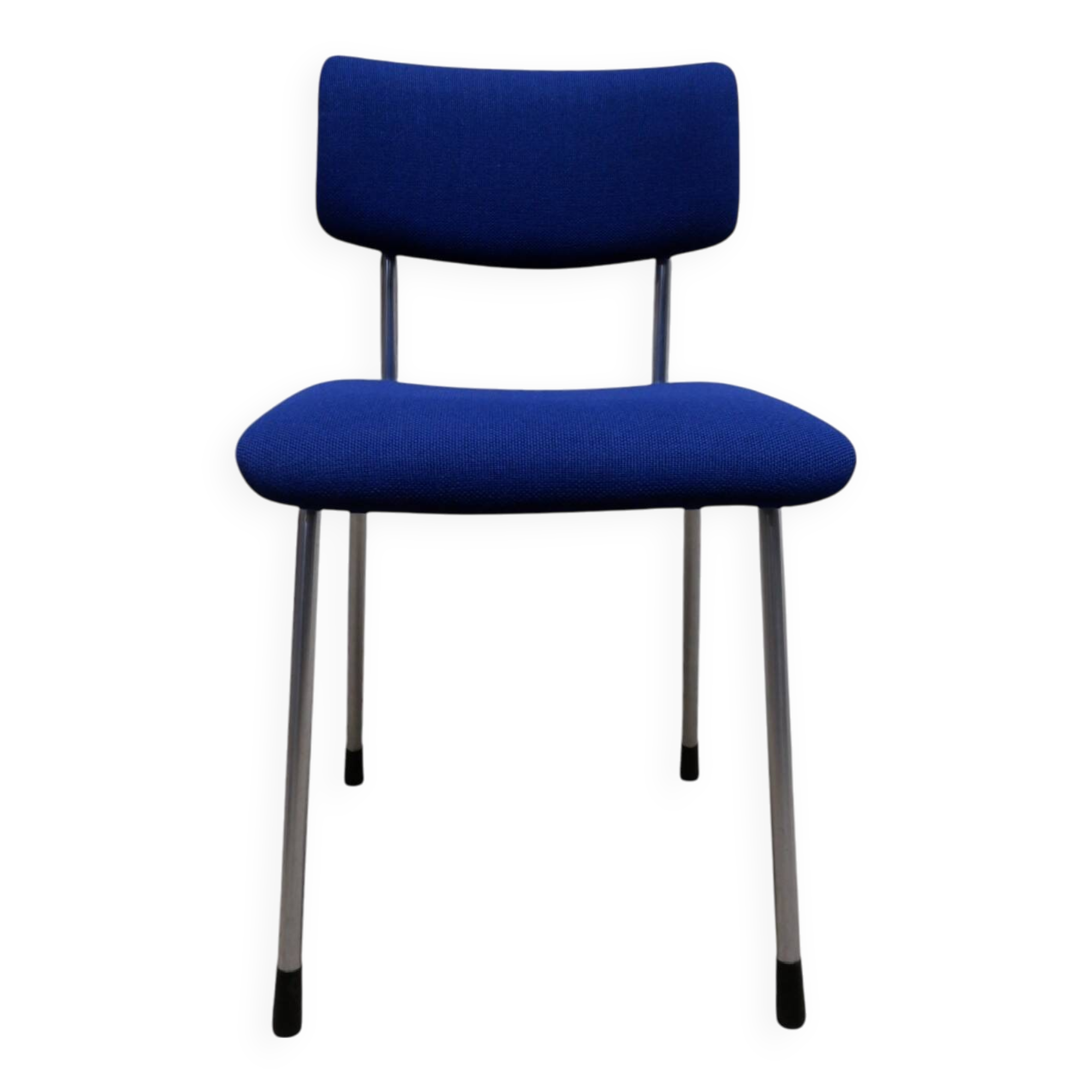 Blue fabric Gispen chair 1231, 1960s