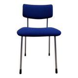 Chaise Gispen 1231 en tissu bleu, années 1960