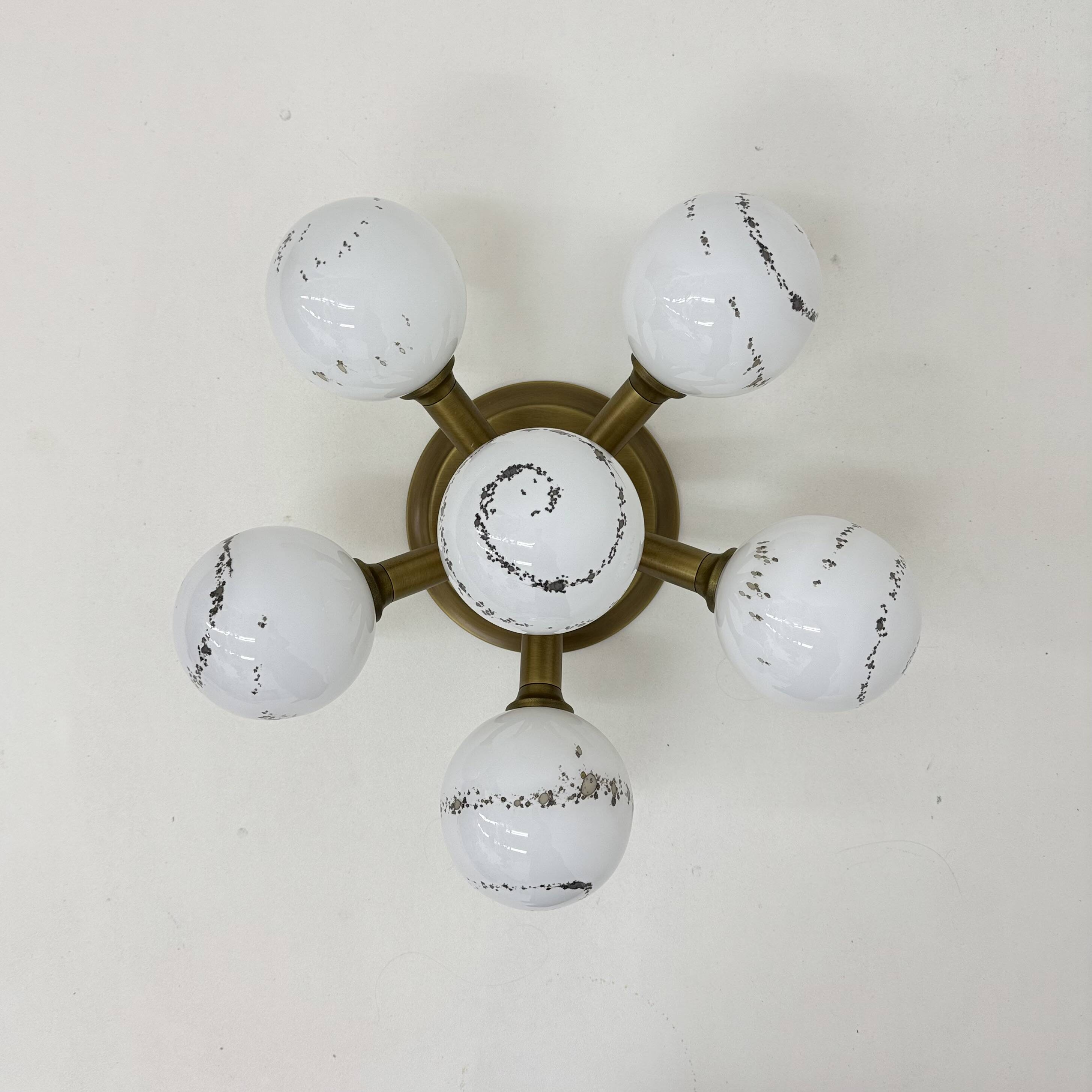 Hillebrand Sputnik Ceiling lamp flush mount , 1970s
