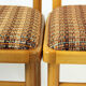 Chaises de salle à manger du milieu du siècle en chêne et tissu, tonne tchécoslovaquie, ensemble de 4