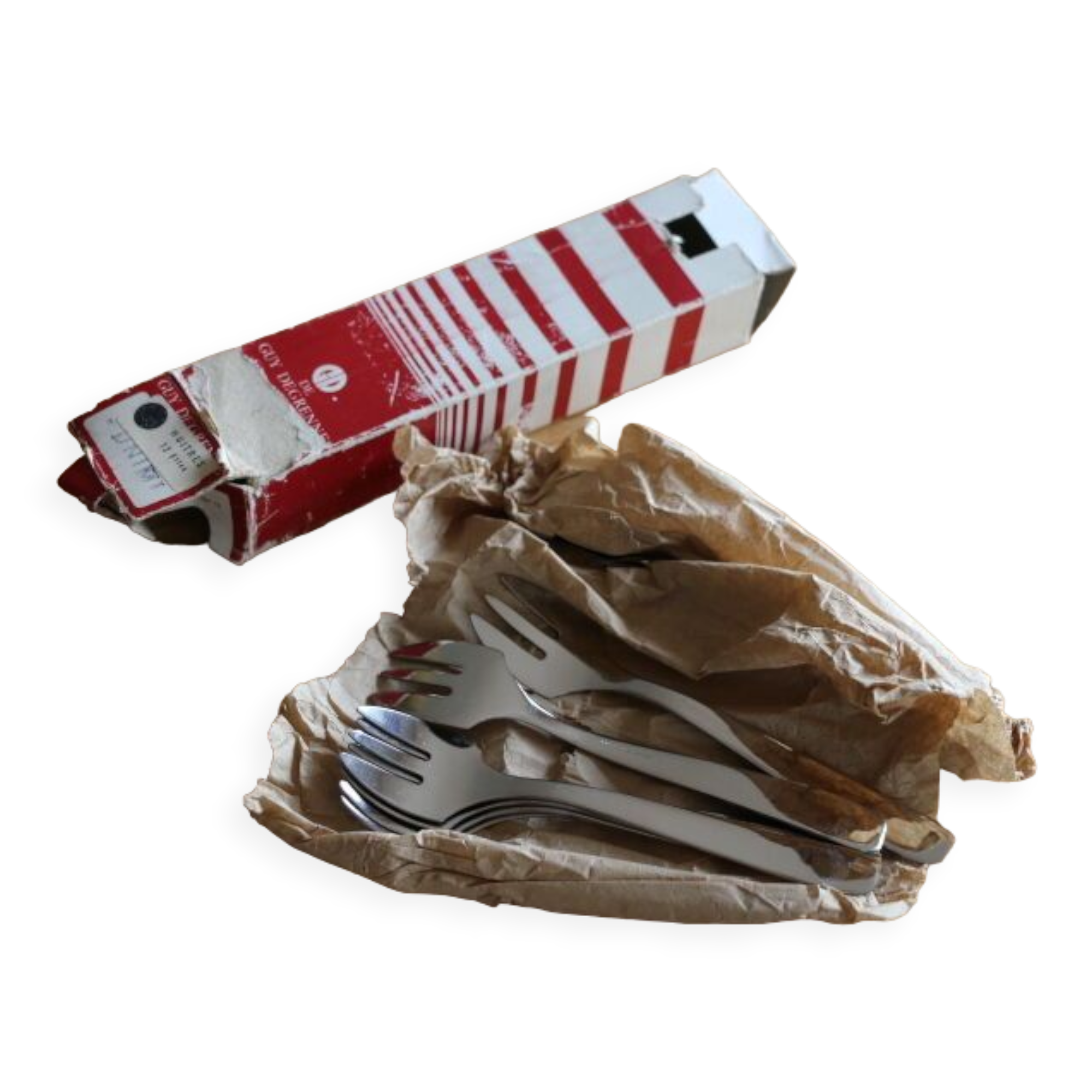 Box of 12 oyster forks Guy Degrenne