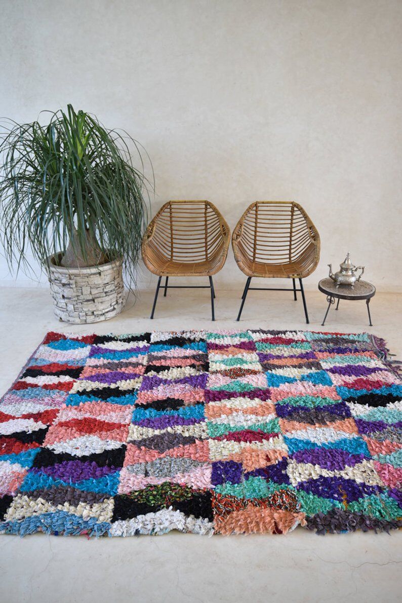 Carpet Boucherouite 210 cm x 150 cm