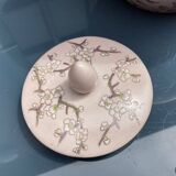 Asian covered pot in partitioned enamels