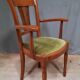 Modern armchair in varnished wood