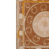 Vintage Turkish hand-knotted rug 132x135 cm