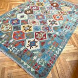 Tapis kilim vert
