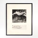 Photography, Lucien Clergue “naked woman under the waterfall”, silver print signed and dated