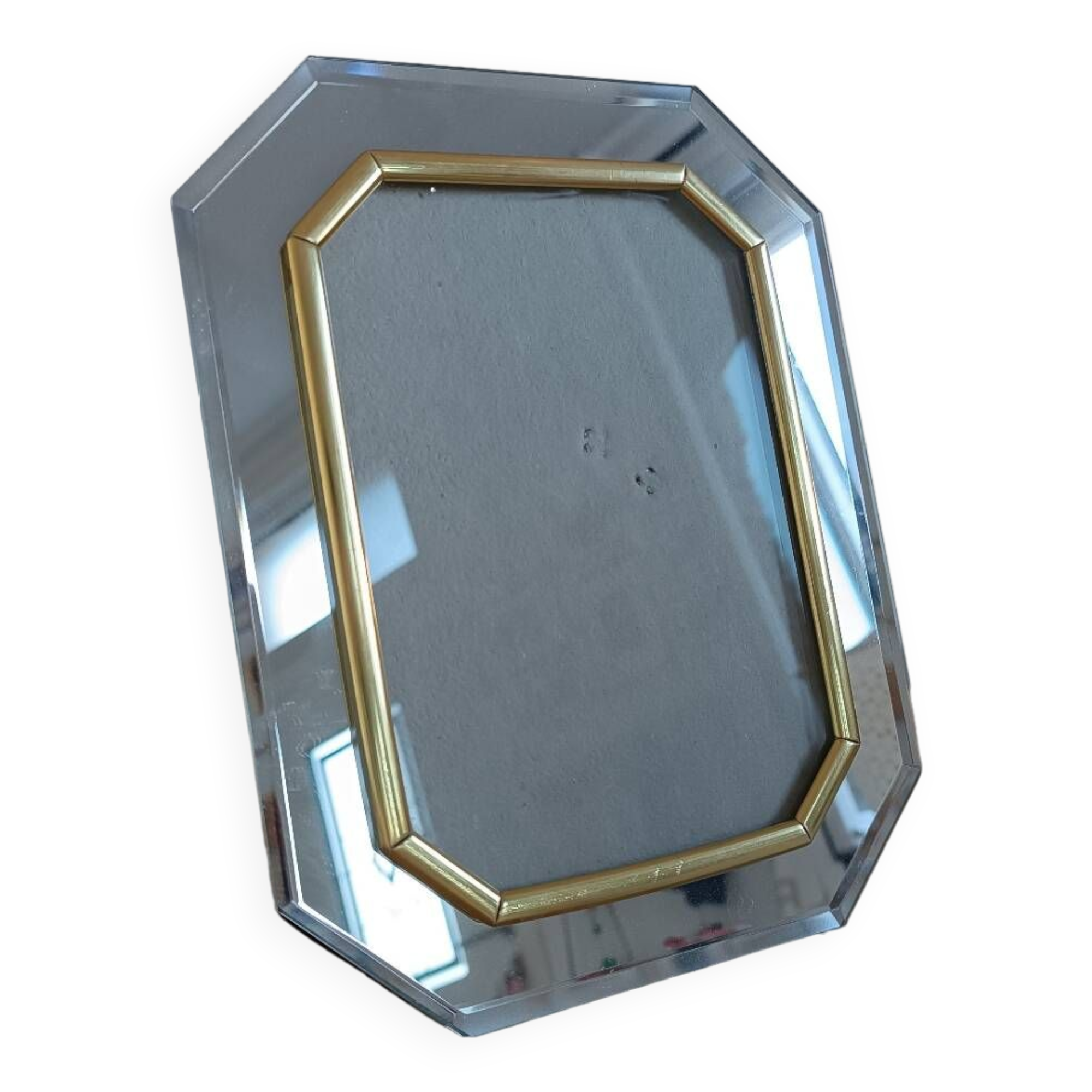 Beveled mirror frame