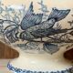 Ironstone soup tureen 1900s with birds and blackberries Nimy