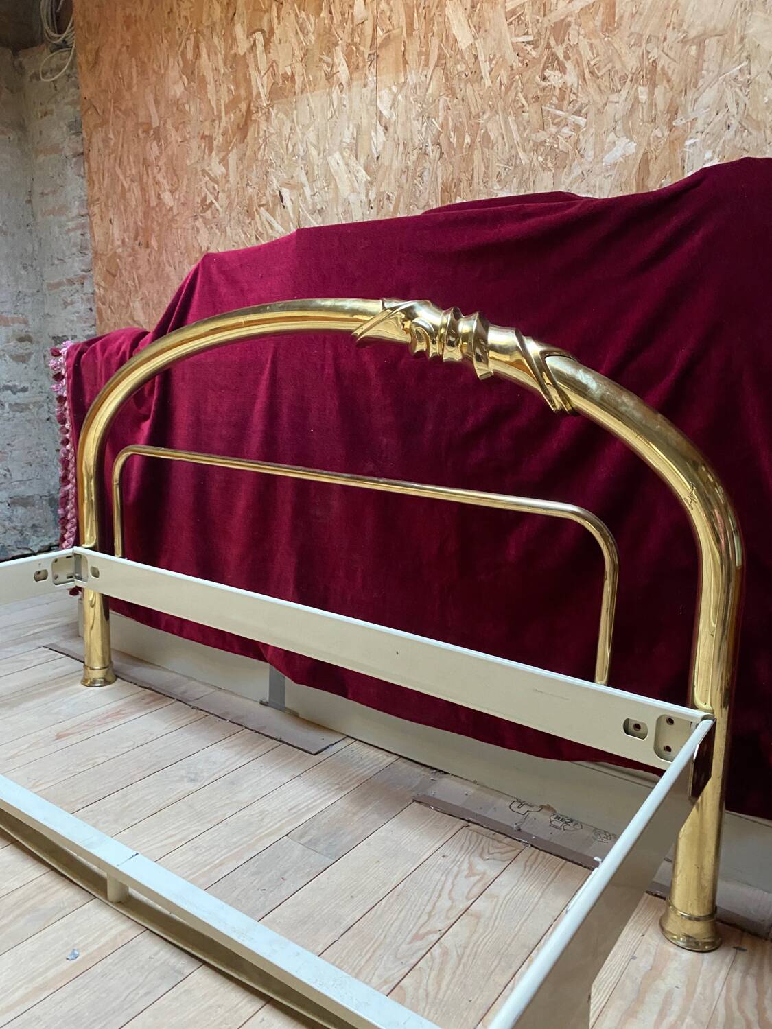 Brass bed Lipparini Design 1970