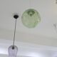 Suspended lamp, globe light fixture, authentic design, Scandinavian style.