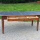 Farmhouse table, late 19th/early 20th century, 6 drawers, slate top 2