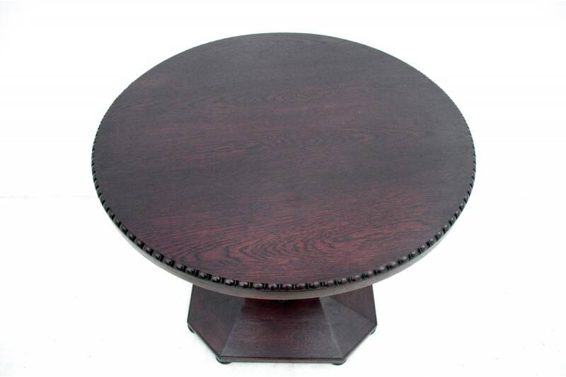 Antique table + chairs set, Western Europe, early 20th century.