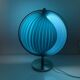 Vintage 1980 Kare Moon blue lamp - 37 cm