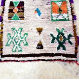 Moroccan Berber rug Boujaad vintage hallway 225 x 67 cm