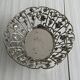 Silver-plated openwork metal stand
